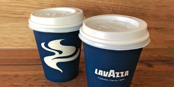 Dvě kávy podle výběru: cappuccino nebo latté s příchutí