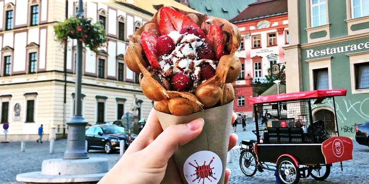 Bublinková dobrota: sladká nebo slaná hongkongská vafle a milkshake
