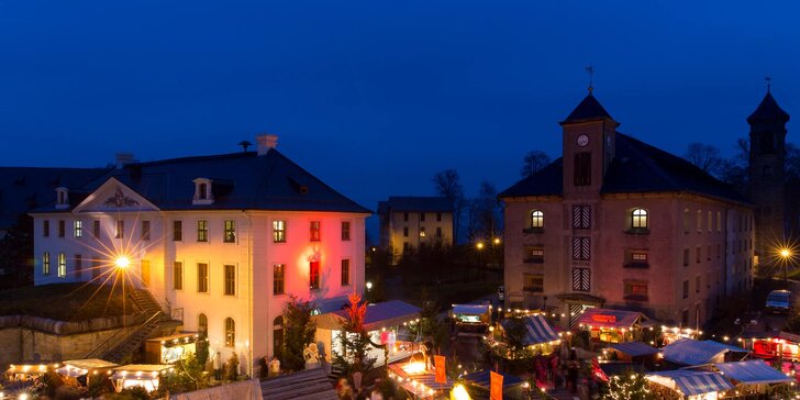 Adventní Drážďany a romantické historické trhy na pevnosti Konigstein