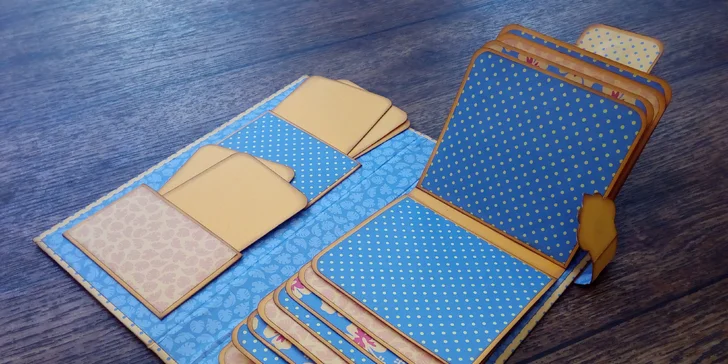 Naučte se scrapbooking: výroba alba nebo dárkové kapsičky