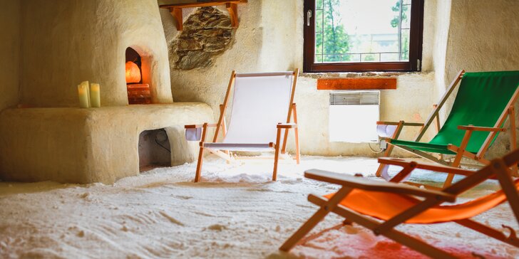 Zámecká relaxace v Chateau Kynšperk: polopenze, wellness i solná jeskyně