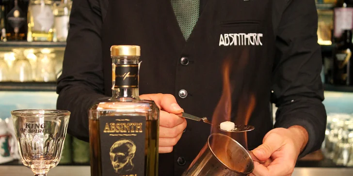 Zajděte si na drink: otevřený voucher do Absintherie v hodnotě 400 či 800 Kč