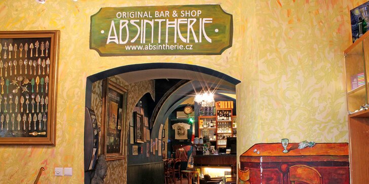 Zajděte si na drink: otevřený voucher do Absintherie v hodnotě až 1200 Kč