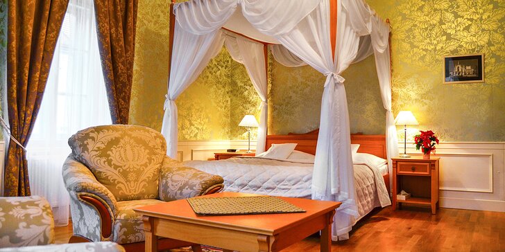 Luxusní pobyt v Zámeckém hotelu Lednice: přímo u zámku a parku, se snídaní