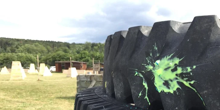 3 nadupané hodiny paintballu na hřišti s rozlohou 10 000 m² - i pro partu