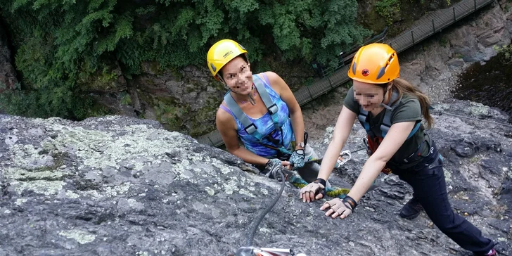 Zážitkové Via ferrata lezení s trenérem v Táboře