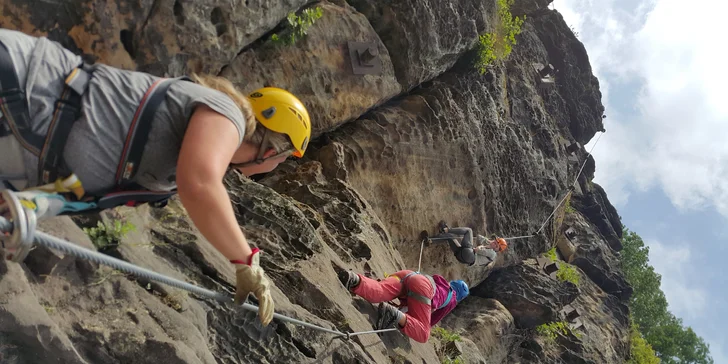 Zážitkové Via ferrata lezení s trenérem v Táboře