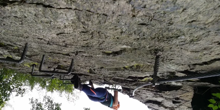 Zdolejte Vír na Vysočině: 3 hod. via ferrata lezení s trenérem pro jednoho