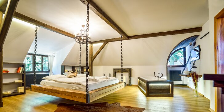 Romantika ve mlýně: luxusní ubytování, polopenze i relaxace