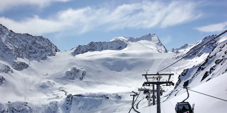 1denní lyžování: střediska Sölden i Stuhleck, ledovce Hintertux, Pitztal, Stubai