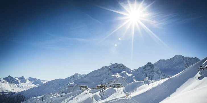 1denní lyžování: střediska Sölden i Stuhleck, ledovce Hintertux, Pitztal, Stubai