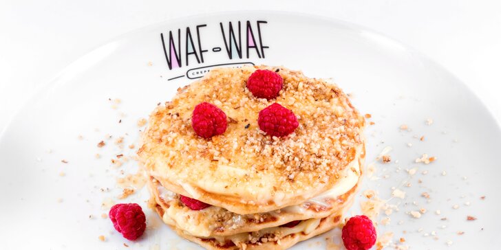 Snídaňové menu v bistru Waf-Waf: sladké i slané vafle, lívance a nápoje