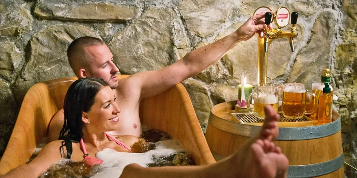 Pobyt se snídaní i večeří, pivním wellness a neomezenou konzumací piva