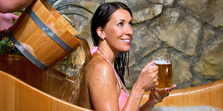 Pobyt se snídaní i večeří, pivním wellness a neomezenou konzumací piva
