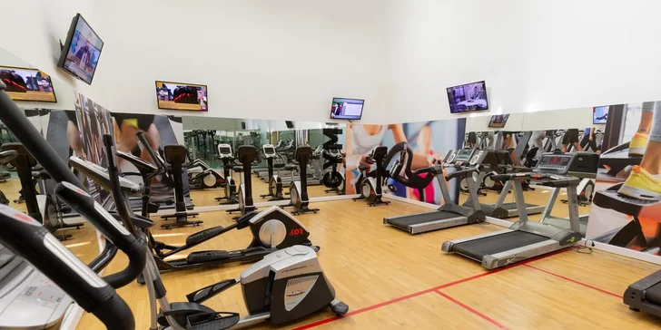Využívat můžete fitness centrum. 