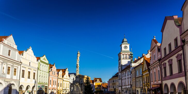 4* pobyt v Třeboni: krásný hotel přímo na náměstí, wellness a polopenze