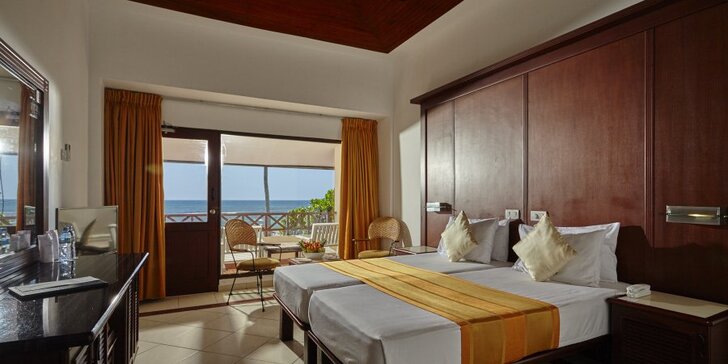 3* hotel na Srí Lance: 6–12 nocí, polopenze, 2 bazény, přímo na pláži