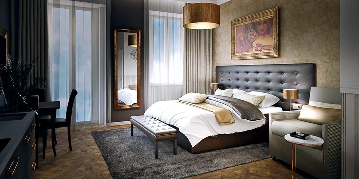 S láskou do Prahy: 4* hotel v centru, snídaně a večerní romantika na lodi