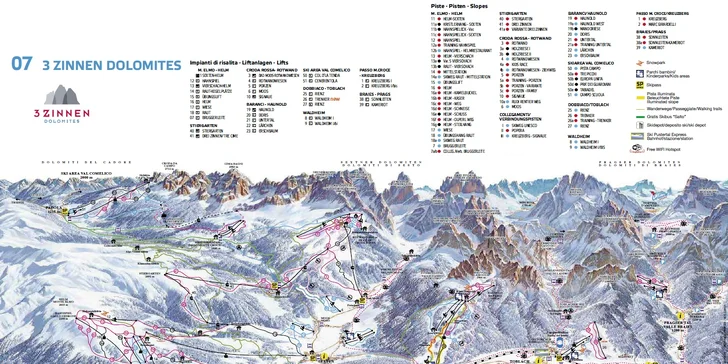 3denní lyžování v italských Dolomitech: bus, polopenze, skipas a wellness