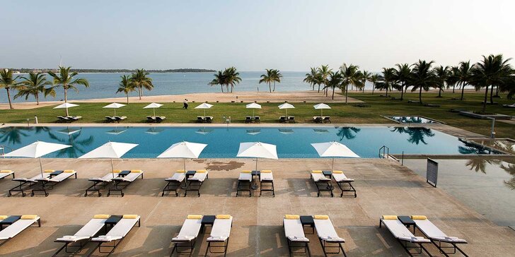 Překrásný 5* resort na Srí Lance: 6–12 nocí, polopenze, bazén, 20 m od pláže