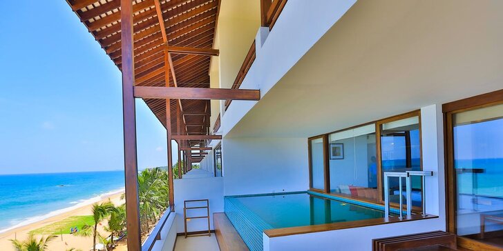 Příjemný 4* resort na Srí Lance: 6–12 nocí, 2 bazény, na pláži, 1 dítě do 4,99 let má pobyt zdarma