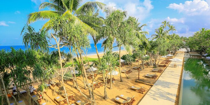 Nádherný 4* resort na Srí Lance: 6–12 nocí, polopenze, 2 bazény, na pláži