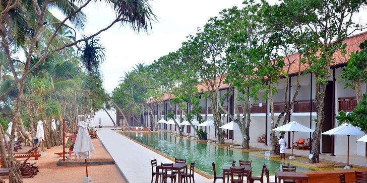 Příjemný 3* resort na Srí Lance: 6–12 nocí, 2 bazény, na pláži
