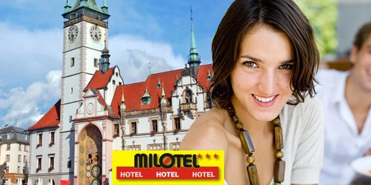 1699 Kč za třídenní pobyt pro DVA s polopenzí v olomouckém Hotelu Milotel***. Poznejte krásy Hané, zajděte s dětmi do aquaparku či do ZOO a užijte si slevu 52 %.