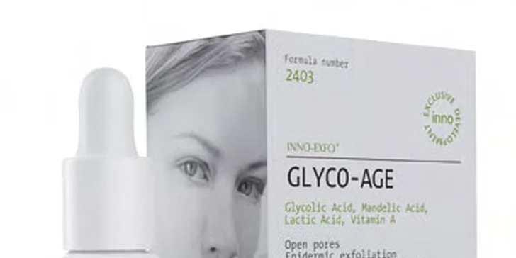 Okamžitý omlazující účinek díky chemickému peelingu Inno-Exfo-Glyco-Age