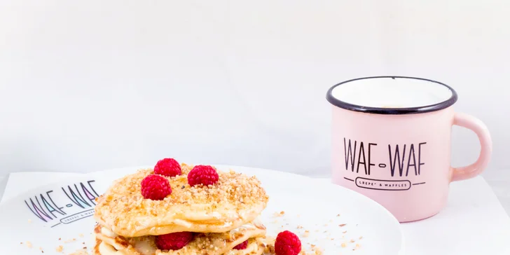 Snídaňové menu v bistru Waf-Waf: sladké i slané vafle, lívance a nápoje