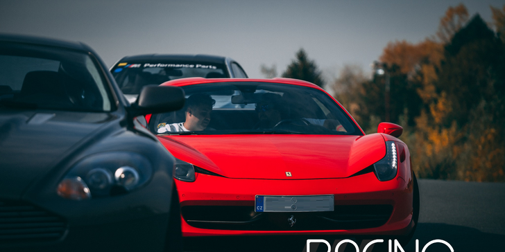 Vyzkoušejte si jízdu ve Ferrari, Lamborghini a Porsche na závodnickém okruhu