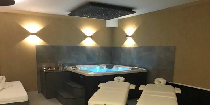 Uvolněte se: masáže, privátní vířivka, sauna i prosecco pro 2 osoby