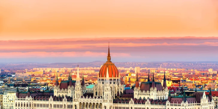 Pobyt v Budapešti: polopenze, neomezený vstup do aquaparku i wellness