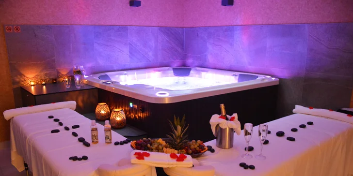 Uvolněte se: masáže, privátní vířivka, sauna i romantický balíček pro 2 osoby