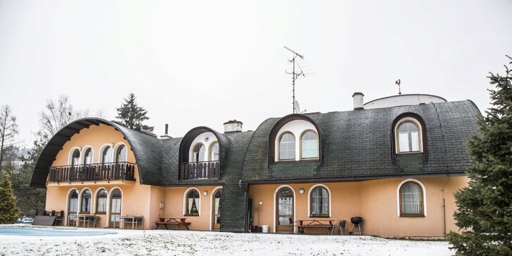 Zimní krásy Adršpachu: pohoda v stylovém penzionu se snídaní a relaxací