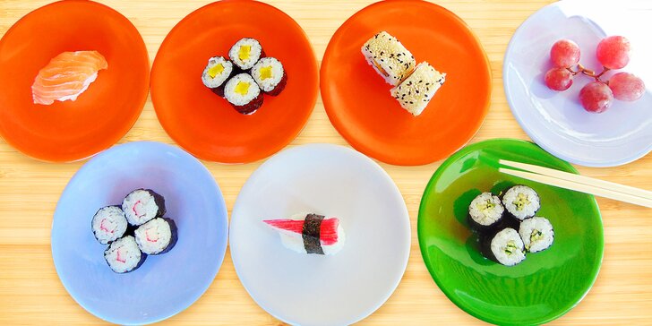 Jediné running sushi v Pardubicích: 1,5 nebo 2 hodiny neomezené konzumace