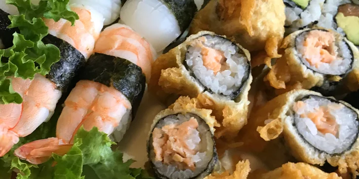 Milujeme sushi: set pro vegetariány, ale i s chobotnicí či smaženým lososem