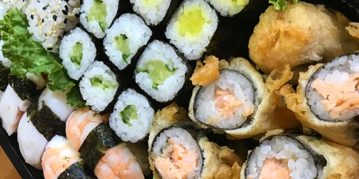 Milujeme sushi: set pro vegetariány, ale i s chobotnicí či smaženým lososem