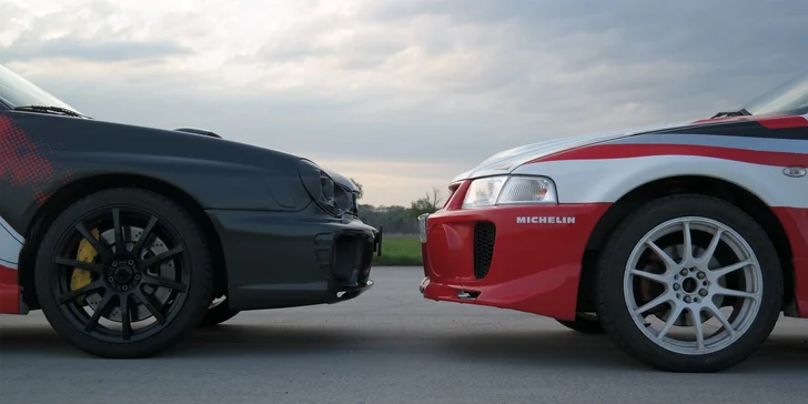 Jízda na Autodromu Brno se Subaru Impreza WRX STI a Mitsubishi Lancer EVO