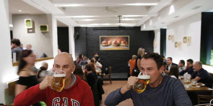 Vouchery v hodnotě až 1000 Kč na cokoli z jídelního lístku u Veselé Vačice