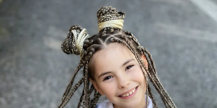 Afro vrkoče deti: 50 - 60 vrkočov s kanekalonom