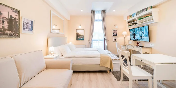 Moderní apartmány ve Františkových Lázních až pro 4 osoby: snídaně a vstup do Muzea Iluzí