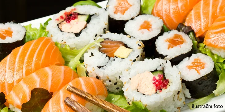 Milujeme sushi: set pro vegetariány, ale i s chobotnicí či smaženým lososem