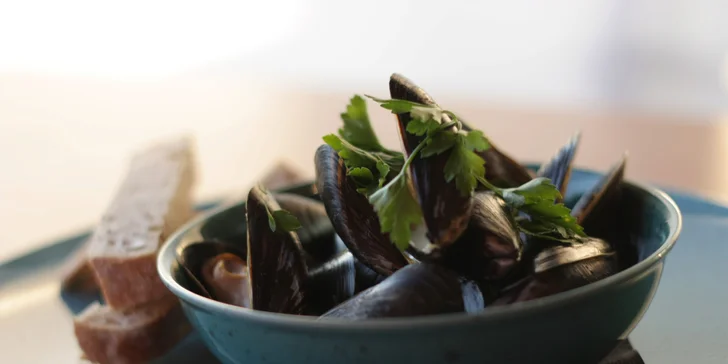 Degustační 11chodové menu pro dva: mořský vlk, slávky i burgundské hovězí