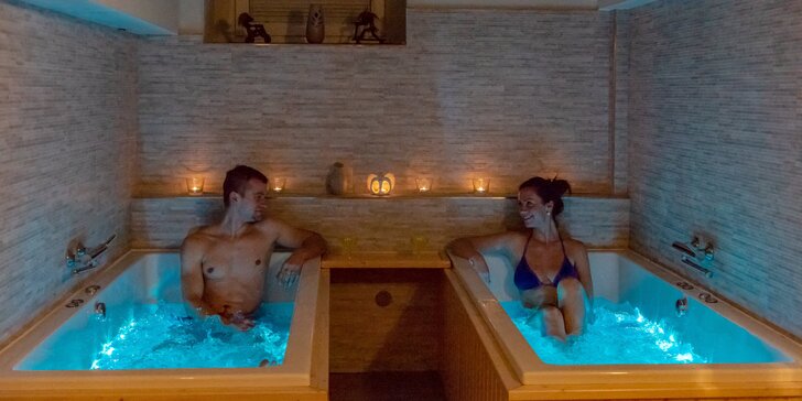 Odpočiňte si: privátní wellness pro dva se saunou a vířivkami