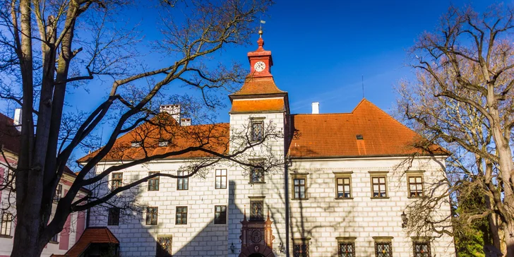 Pobyt v renesančním hotelu v srdci Třeboně s polopenzí a wellness