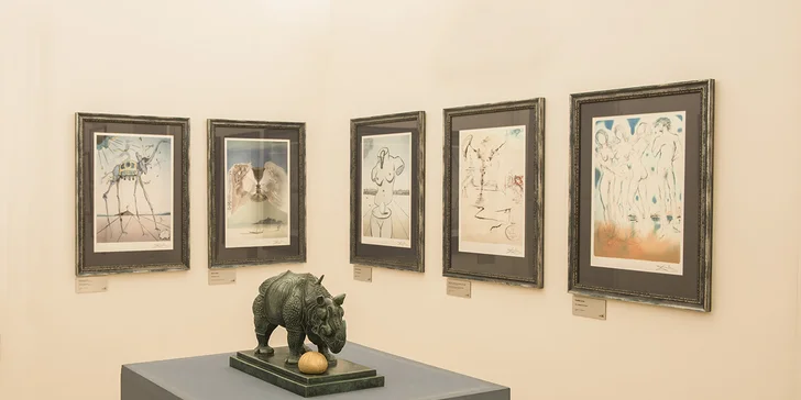 2 vstupenky na výstavu Salvadora Dalího v galerii na Staroměstském náměstí