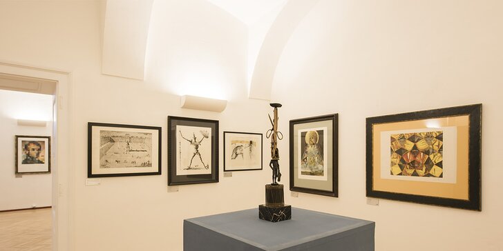 2 vstupenky na výstavu Salvadora Dalího v galerii na Staroměstském náměstí