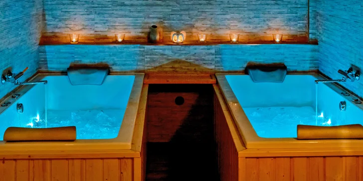 Odpočiňte si: privátní wellness pro dva se saunou a vířivkami