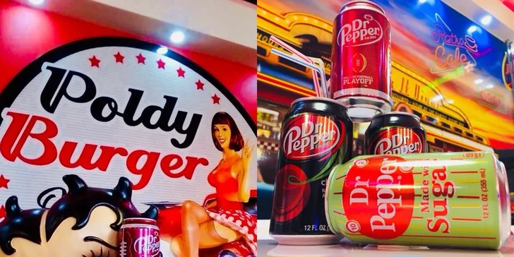 Hovězí burger s cibulovými kroužky, steakovými hranolky a dipem pro dva
